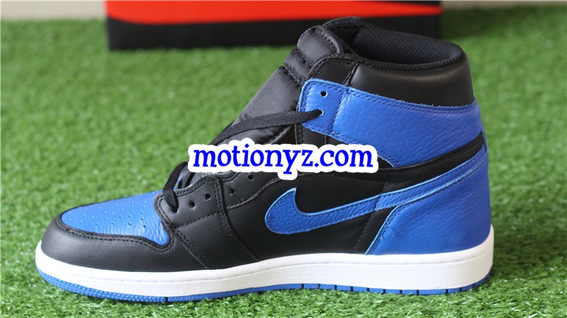 2017 Tumbled Leather Air Jordan 1 Retro OG High Royal Blue